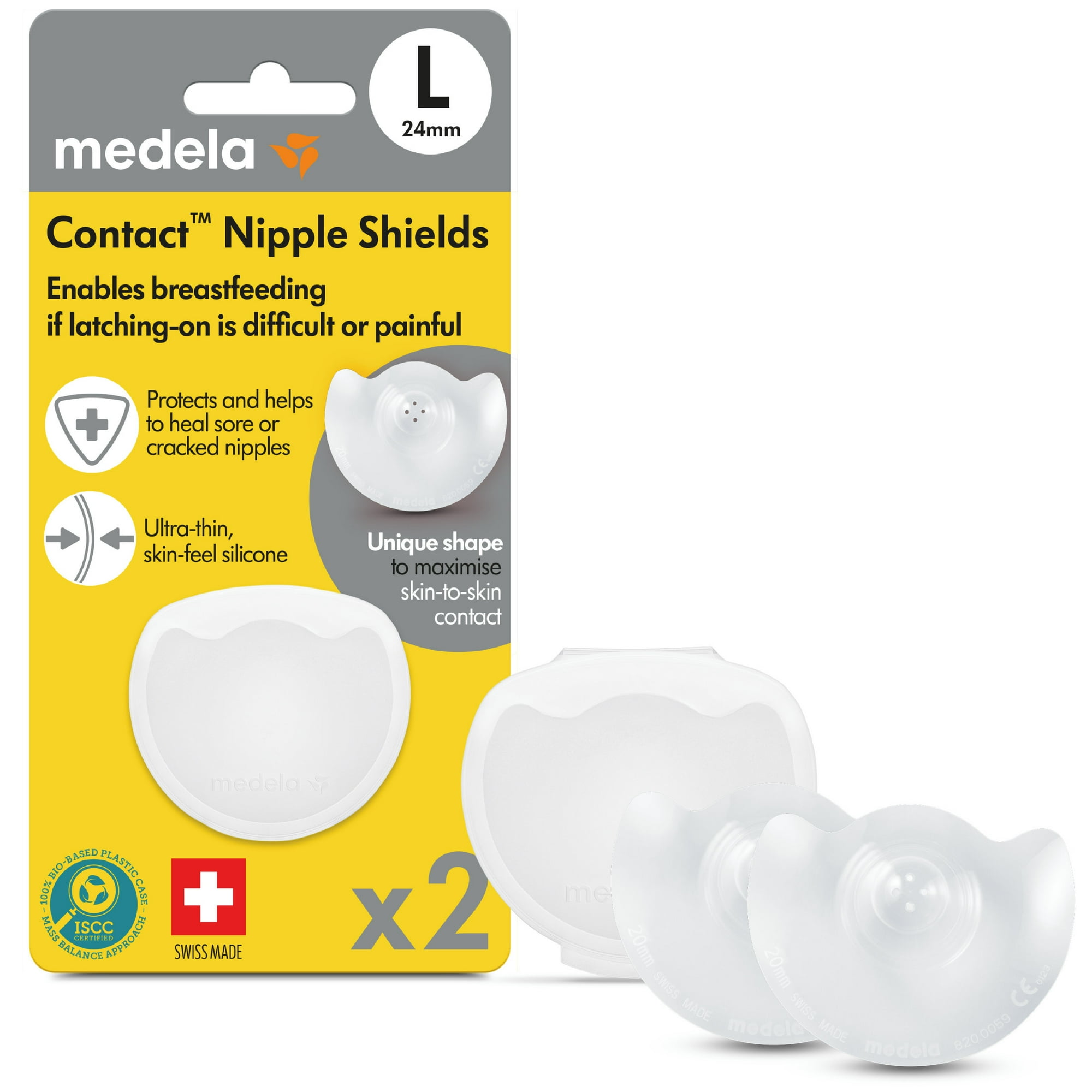 Medela Contact Nipple Shields, 24mm with Carrying Case