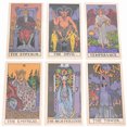 thumbnail image 3 of Cartas de tarot de lámina de oro nuevo de julio, estampado en caliente, impresión en color, plástico PVC, juego de mesa impermeable, naipes, venta al por mayor, rosa, 3 of 4