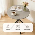 thumbnail image 4 of 31.7" Round Dining Table Set for 2,3-Piece Modern Round Dining Set,Small Dinette Sets for Living Room, Dining Room, Kitchen, 4 of 6