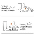 thumbnail image 6 of Adjustable Under Desk Footrest,Ergonomic Foot Stool for Under Desk at Work with Massage,3 Height Position 30 Degree Tilt Angle Adjustment,Back Pain Pressure Relief Leg Circulation Office Work Gift, 6 of 11