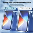 thumbnail image 4 of Pebbuoy 2Pcs Waterproof Phone Bags Design Large Capacity Transparent Universal Underwater Clear Cellphone Protector Dry Bags, 4 of 6