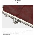 thumbnail image 4 of SPEKSEE Vintage Crossbody Bags for Women, Retro PU Leather Hobo Bag with Metal Kiss Lock, Large Brown Purse for Fall&Winter, 4 of 7