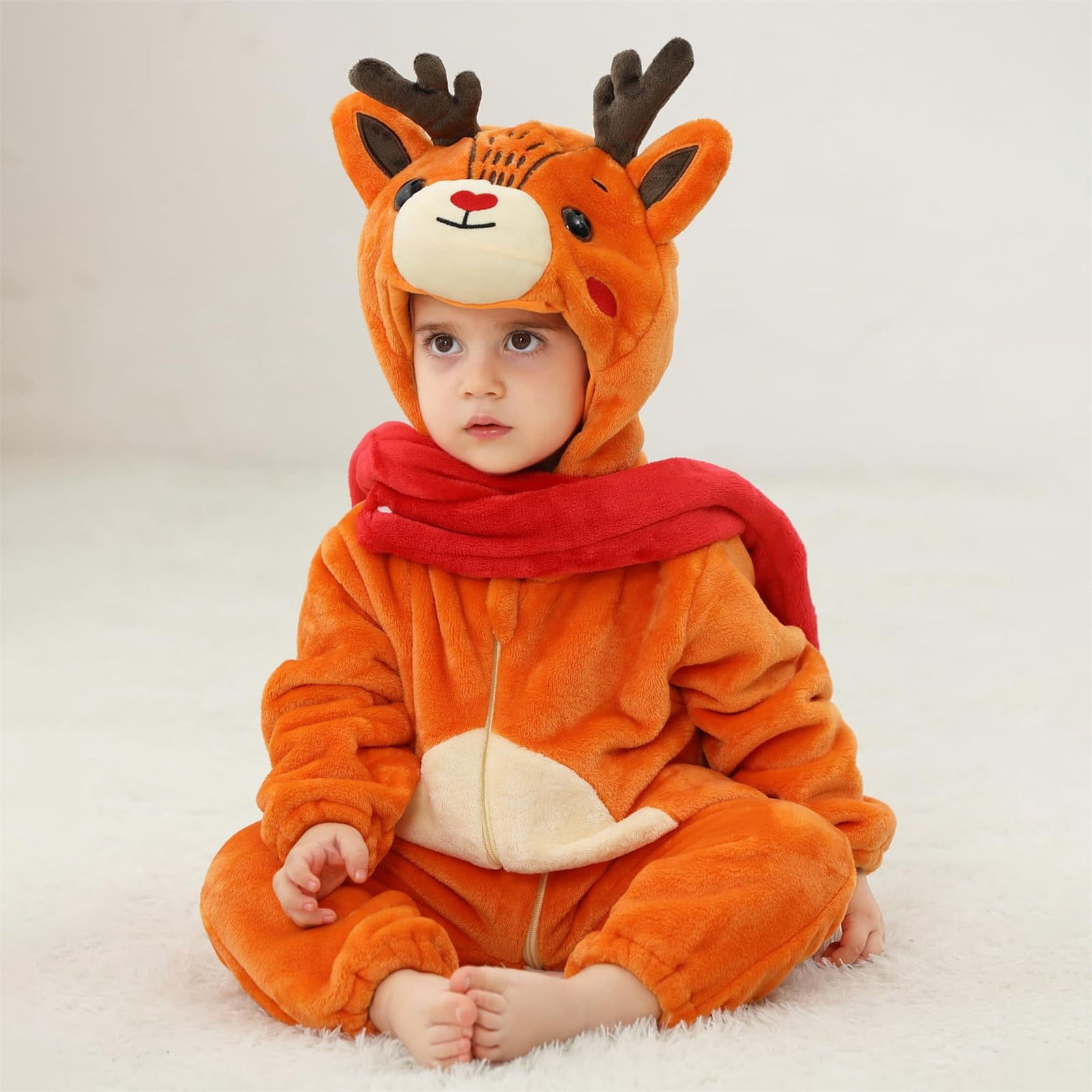 FDDMis Toddler Halloween Outfit Christmas Outfits Onesies 0-3 Months Girl 3 Month Boy Clothes Kid Clothes for 11 Year Old Girls Baby Clothes 9-12, Orange 5-6 Years