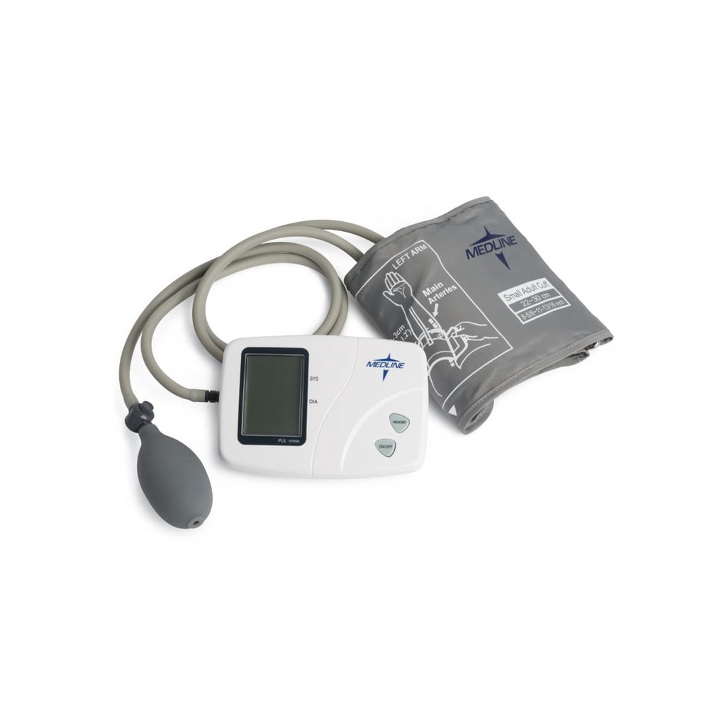 Medline SemiAutomatic Digital Blood Pressure Monitor, Adult Walmart