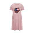thumbnail image 5 of WJHWSX Nightgowns for Women,Womens Nightgown,Comfort Fit,Moisture Wicking,Printed,Pink,XL(US:10), 5 of 7