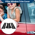thumbnail image 2 of Moldura de ventana de pilar de puerta Unique Bargains para Acura MDX 2007-2013, pegatina anti-rayones para pilar, cubiertas exteriores de puerta, 6 piezas, negro, 2 of 7