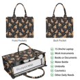 thumbnail image 2 of Large Capacity Tote Bag,Pitbull Dog and Footprint Handbag Fashion Luxury Tote Bag,15.7"x13"x 5.1" Inches,Laptop Compatible, 2 of 6