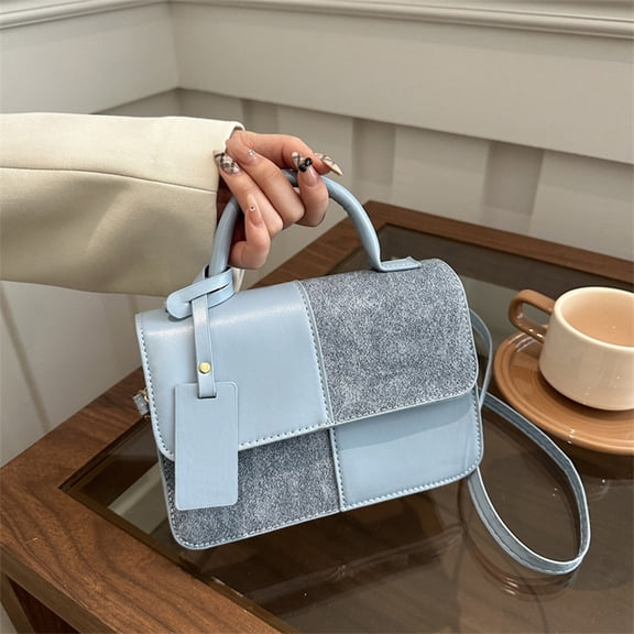 100Fens Small Handbag Commuters Small Square Bag Fashionable Versatile Shoulder Bag Adjustable Shoulder Strap Crossbody Bag
