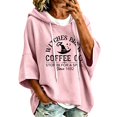 thumbnail image 2 of Halloween Hoodies for Women Drawstring 3/4 Sleeve Trendy Print Hoodie Fall Clothes Crewneck Sweatshirts Loose Fit Trendy Tops Winter Clothing Daily Travel Outfits, 2 of 5