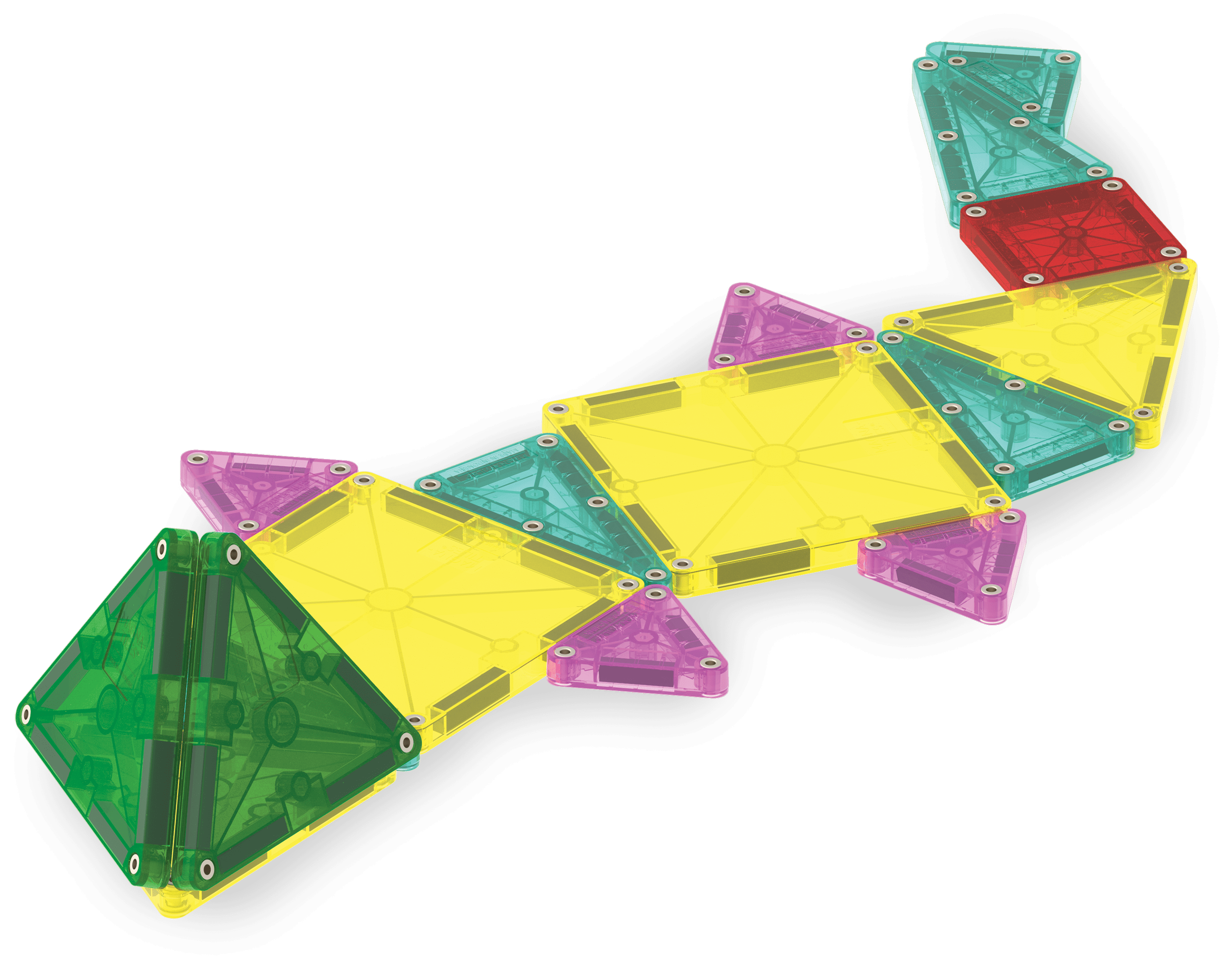 MAGNA-TILES® Combo 46-Piece Magnetic Construction Set, The ORIGINAL Magnetic Building Brand