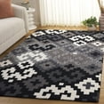thumbnail image 2 of SAFAVIEH Metro Amable Geometric Area Rug, Black/Ivory, 3' x 5', 2 of 7
