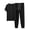 Black, variant on UVEASISHA 2 Piece Pj Sets for Men Big and Tall Short Sleeve Tee and Joggers Cozy Soft Modal Pajamas Set Breathable Summer Sleepwear Outfits Black L