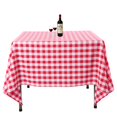 thumbnail image 1 of Waysle Square Tablecloth, 70 x 70 Inch, Red and White checker Table cloth for Square or Round Tables in Washable Polyester, great for Wedding, Restaurant, Party, Banquet Decoration, 1 of 4