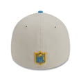 thumbnail image 5 of Men's New Era Cream/Powder Blue Los Angeles Chargers 2023 Sideline Historic 39THIRTY Flex Hat, 5 of 7