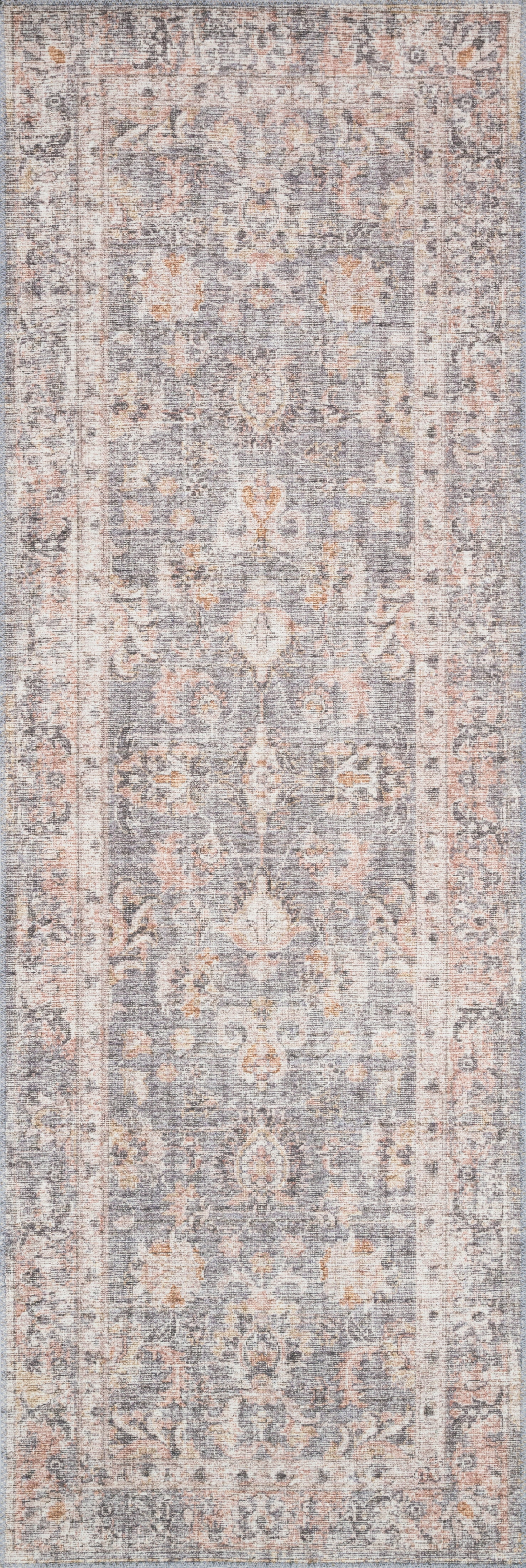 Loloi Skye Grey / Apricot 2'-0" x 5'-0" Area Rug