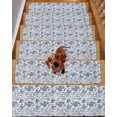 thumbnail image 2 of Stair Treads for Wooden Steps,Coastal Blue Peel and Stick Stair Treads with Adhesive,Ocean Starfish Retro Conch Summer Shell Non Slip Indoor Stairs Runner Rugs Mats for Elders Dogs 8"x30" 4PCS, 2 of 7