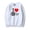White, variant on Alec Benjamin Merch Sportswear, popular singer, long sleeved casual round neck pullover