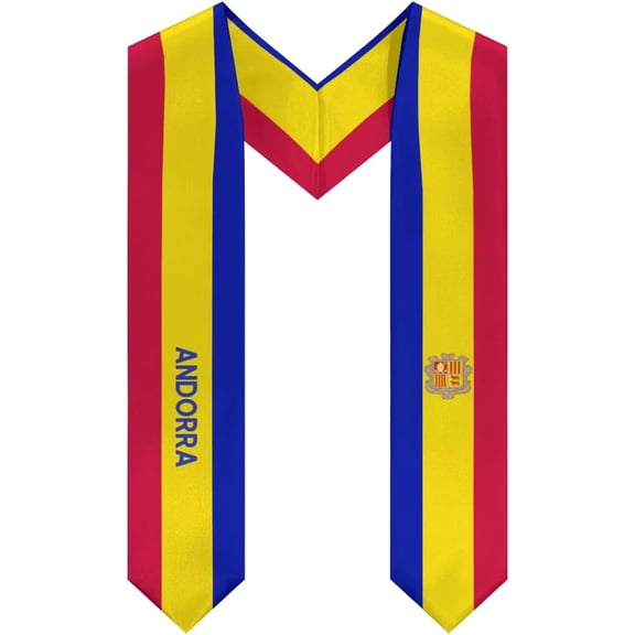 Rwanda Flag Graduation Stole Graduate Shawl Sash Scraf Gift For Abroad Student International Study (Square)