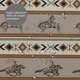 thumbnail image 6 of Western Shower Curtain Western Cowboy Shower Curtains for Bathroom Farmhouse Retro Vintage Cowboy Waterproof Polyester Fabric Bathroom Decor Curtain with Hooks 72x72 Inches, 6 of 6