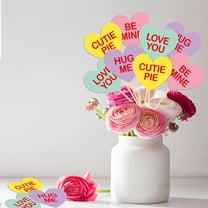 Eolstice 8PC Valentine's Day Decorative Vase Plugin, Valentine's Day Plugin Originality Decoration, Vase Plugin Set for Tabletop Decor, for Home Accents, Party Centerpieces, Gift