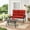 Red, variant on SUNCROWN 2-Piece Patio Loveseat Furniture Set Outdoor Steel Frame Bench with Thick Cushions and Coffee Table - Brown