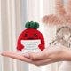 thumbnail image 4 of Mini muñeca de tomate de ganchillo divertida, creativa, linda, de 3 pulgadas, para animar a los amigos, decoración de fiestas, etc., 4 of 5