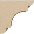 thumbnail image 3 of 4"W x 8"D x 8"H Classic New Brighton Rough Cedar Woodgrain TimberThane Corbel, Primed Tan, 3 of 6