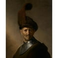 thumbnail image 3 of Van Rijn, Rembrandt Harmensz 12x14 Black Modern Framed Museum Art Print Titled - An Old Man in Military Costume, 3 of 5