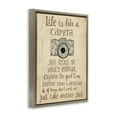 thumbnail image 3 of Stupell Industries Life Is Like A Camera Inspirational Inspirational Painting Brown Floater Framed Canvas Art Print Wall Art, 25 x 31, 3 of 9