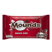 MOUNDS, Dark Chocolate and Coconut Snack Size Candy Bars, Gluten Free, Individually Wrapped, 11.3 oz, Bag
