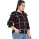 thumbnail image 4 of Blusa de mujer, cuello redondo, manga 3/4, camisa vintage suelta, tops Eccomum XL, 4 of 6