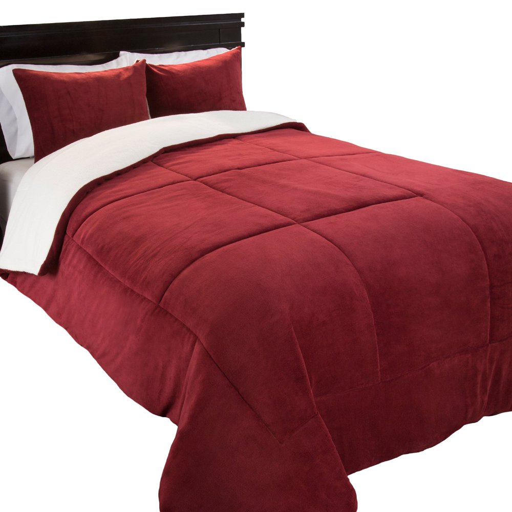 Sherpa/Fleece Comforter Set by Lavish Home