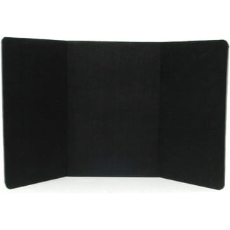 Tri-Fold Double-Sided Exhibition Display Board with Gray Fabric