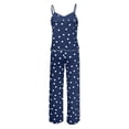 thumbnail image 5 of XIAONU Womens Pajama Set Lace-Trim Heart Print Cami Top And Pants Sweet Cozy Loungewear, 5 of 5