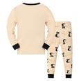 thumbnail image 6 of Gubotare Boys Pajamas Set Boys Pajamas 2Pieces Set Long Sleeve Boys Toddler Sleepwears Kids Clothes Size 2T 3T (Light Yellow,2-3 Years), 6 of 9