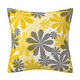 thumbnail image 2 of YAOMOBB Long-lasting Pillowcase Modern Flower Pattern Pillowcase 45x45CM Square Shams with Hidden Zipper Closure for Sofa Cushion Cover, 2 of 7