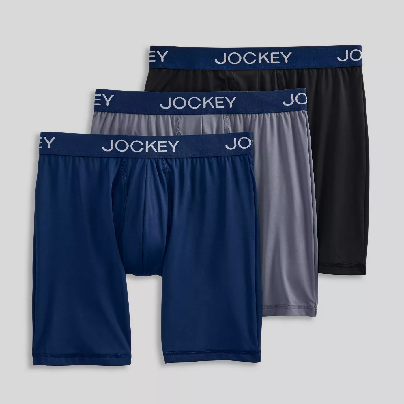 Jockey Generation Men's Micro Stretch 3pk Long Leg Boxer Briefs