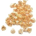 thumbnail image 3 of GUOOL 50 Pcs Bouchons de Perles Vintage en Filigrane 6mm pour Fabrication de Bijoux, Cordon, 3 of 3