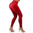 thumbnail image 5 of Gilbin Ultra Soft High Waist Leggings for Women-Many Colors -One Size & Plus Size (Red 3X-5X), 5 of 5