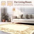 thumbnail image 2 of Ultra Soft Area Rug, Elegant Border Frame with Intricate Scrollwork and Symmetrical Flourishes, Non Slip, Stain Resistant, Washable Area Rugs for Living Room, Bedroom(Beige, 8X10), 2 of 8