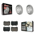 thumbnail image 1 of Transit Auto Rear Coated Disc Brake Rotors and Ceramic Pads Kit for Car 2018-2021 Subaru WRX STI KGT-103069, 1 of 11