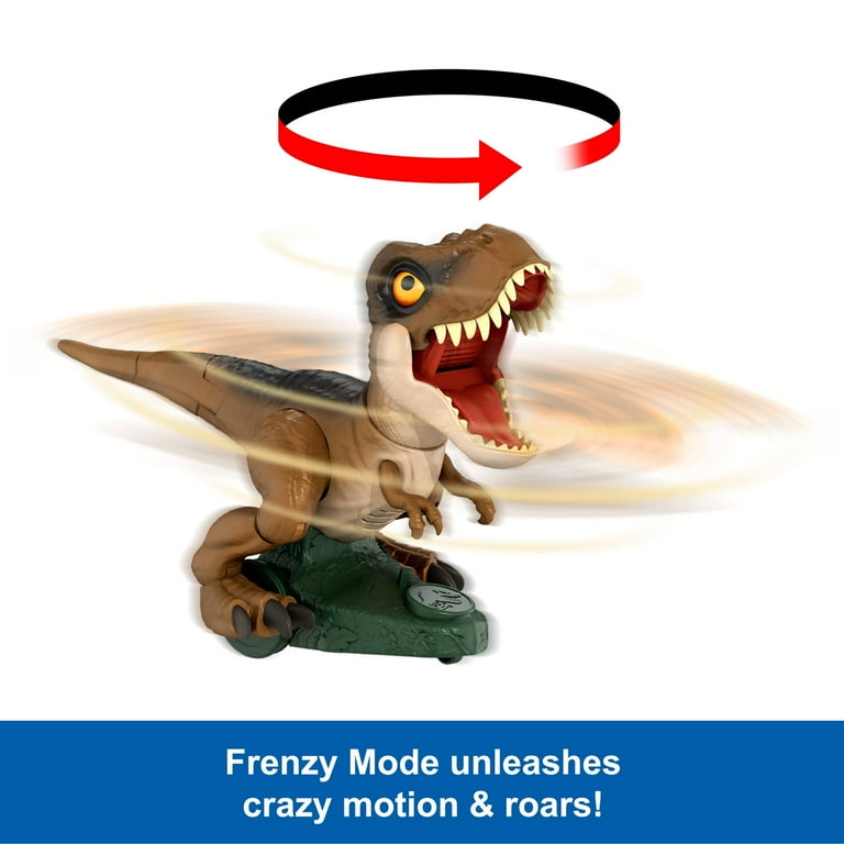 Jurassic World Roarin' Frenzy T Rex RC Toy, Motorized Remote Jurassic World Roarin' Frenzy T Rex RC Toy, Motorized Remote