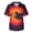 AX24-Orange, variant on Scrubs For Men Halloween Scrub Tops Pumpkin Fun Print Nurse Shirt Funny V Neck Short Sleeve Nurse Uniform With Pockets Deep Red XL