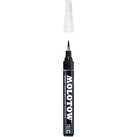 MOLOTOW Blackliner Pen - .2mm Ultra Fine Tip, Permanent Black Ink, For Sketching & Outlines (703.203)