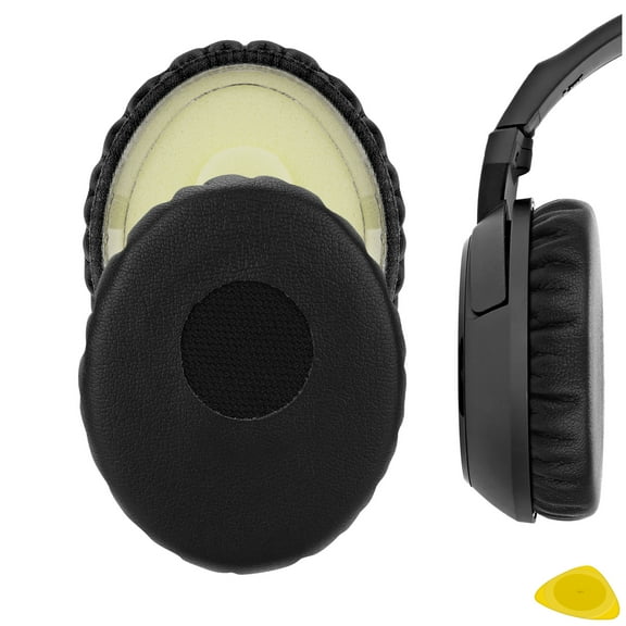Geekria QuickFit Replacement Ear Pads for Sennheiser HD 229/ 239/ 228/ 238/ 220/ 219/ 218 Headphones, Ear Cushions, Repair Parts (Black)