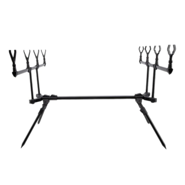 jinwen Fishing Rod Holder Folding Stable Multipurpose Portable Space Saving Support For 4 Rods
