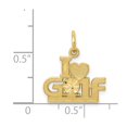 thumbnail image 3 of FB Jewels 10K Yellow Gold Golf Charm, 3 of 3