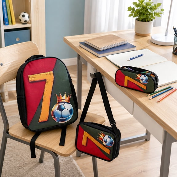 Water Resistant School Backpack Large Capacity Student Backpack with Multiple Compartments Lightweight Shoulder Bag for School Travel and Daily Use