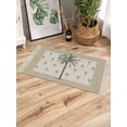 thumbnail image 3 of Summer Palm Tree Bath Rug 2x3ft Woven Bathroom Entryway Runner Rug,Farmhouse Green Tropical Plants Washable Living Room Hallway Bedroom Kitchen Carpet with Tassels,Indoor Outdoor Throw Doormat, 3 of 5