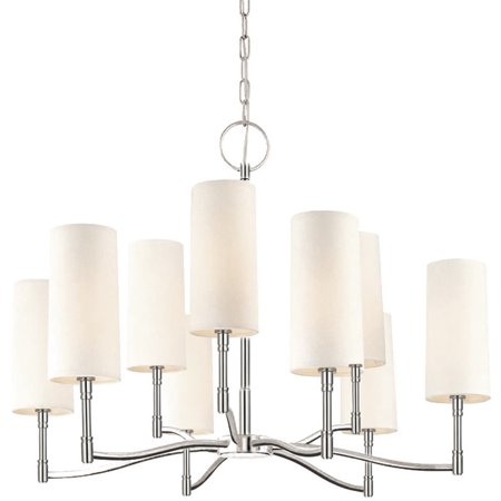 

Hudson Valley Lighting 369 Dillon 9 Light 30 Wide Chandelier - Nickel